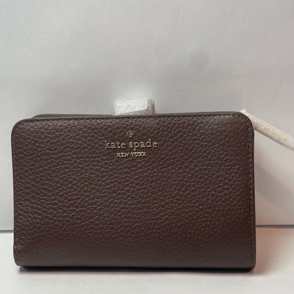 Kate Spade Lena Medium Bifold Wallet - Hot Fudge - NWT - Picture 1 of 5